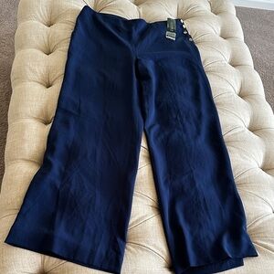 Ralph Lauren Royal Blue Pants with Gold Button Accents